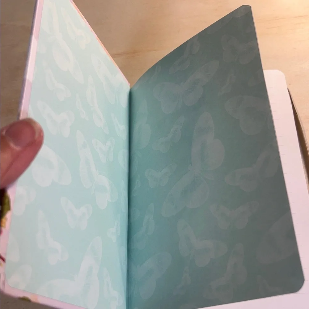 Floral Butterfly Journal with Elastic Band